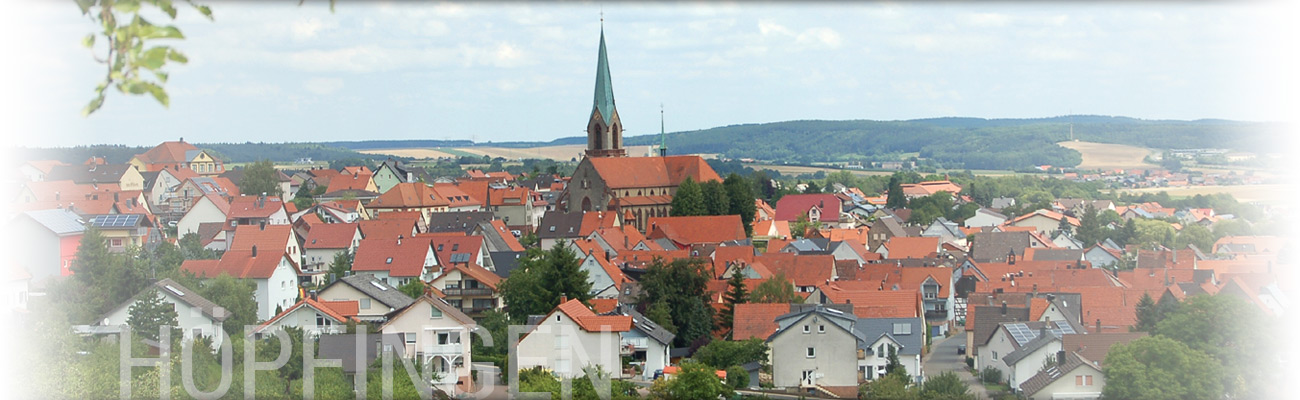 Blick über die Gemeinde Höpfingen
