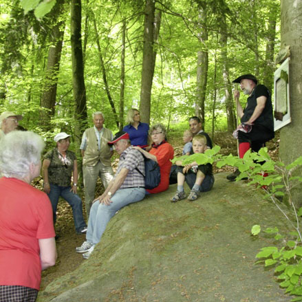 Wandergruppe am Teufelsstein